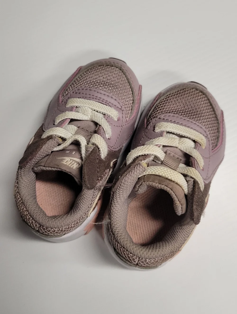 Nike Air Max 90 Baby Sneakers Size 4C - Pink/Lavender/Brown